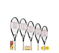 Wilson Federer Junior 25" Tennis Racket + 3 Penn Tennis Balls