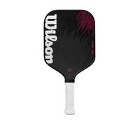 Wilson Fierce Pro 13 Pickleball Padel Racket, Made of Carbon Fibre Texture, Single Piece Constriction and Hybrid Design, With an Extended Handle Length, Colour: Black/Red, Size: 2