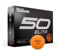 Wilson Fifty Elite Golf Balls - 12 Pack, Orange