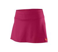 Wilson Girls' Skirt, COMPETITION 11 SKIRT II, Polyester/Spandex, Red (Granita), Size XS, WRA798001XS