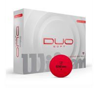 WILSON 2025 DUO SOFT GOLF BALLS - RED - 1 Dozen