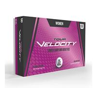 Wilson Golf Tour Velocity Distance, 15 Balls, White, Compression 70, Ionomer for Maximum Distance