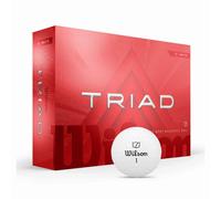 WILSON 2025 STAFF TRIAD GOLF BALLS - WHITE - 1 Dozen