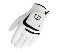 Wilson Grip Plus Men's Golf Glove, Provides Unmatched Grip, With a Breathable Mesh Design and Reflective Details, Colour: White/Black, Size: XL (Right Hand)