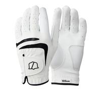 Wilson Grip Plus Men's Unparalleled Grip Golf Glove, Breathable Mesh Design, Reflective Detailing, White, Medium (Left Hand)