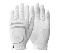 Wilson Grip Plus Women's Golf Gloves, Boosted Performance, Confident Grip, Robust Build, Colour: White, Size: M (Left Hand)