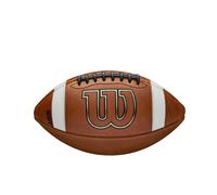 Wilson GST Leather Game Football - Brown, Youth Size