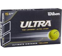 Wilson unisex-adult Ultra Lue Hard Ultimate Distance Golf Balls, Yellow, n/a
