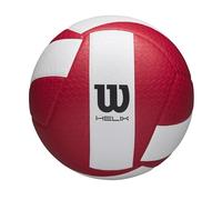 Wilson Helix Game Volleyball, Specially Designed for High Performance, Provides Advanced Grip and Optimised Control Made From Premium Micro-Fibre, Colour: Red/White, Official Size