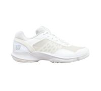 Wilson Hurakn Pro V2 Women's Padel Shoes, Confident Control, Energetic Comfort, Agile Motion, Rotational Grip, Colour: White/Silver, Size: 6.5