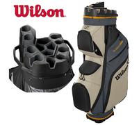 Wilson i-Lock DRY Organiser Waterproof Golf Cart Bag Grey/Khaki/Orange - NEW