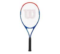 Wilson Impact Tennis Racket, With a Large Head and V-Matrix System, Made of AirLite Alloy, Featuring a Protective Guard and Extended Length, Comes Pre-Strung, Colour: Blue/Red, Size: 3