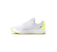 Wilson Intrigue Lite Women's Tennis Shoes, Female-Focused Design, Provides Dynamic Comfort and Adaptable Court Play, Colour: White/Safety Yellow/Navy Blazer, Size: 7