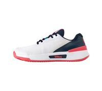 Wilson Intrigue Pro Clay Women's Tennis Shoes, Provide Great Midfoot Support and Traction, Luxurious Comfort and Durability, Colour: White/Navy Blazer/Dubarry, Size: 5.5