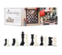 Wilson Jeux - 34 Chess Pieces Size 5 - Weighted and Felted Chess Pieces - Ideal for Standard Chess Boards Size 5 x 5 Cm - King Height 9.5 cm