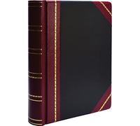 Wilson Jones Minute Book, Binder Only, Letter Size, 500 Page Capacity, Imitation Leather, Red and Black (W397-15)