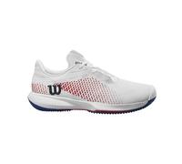 Wilson KAOS Swift 1.5 Tennis Shoe, Women's, Size 9, White/Deja Vu Blue/Wilson Red
