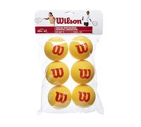 Wilson Kid's Starter Foam Tennis Balls (Pack of 6) - Yellow/Red