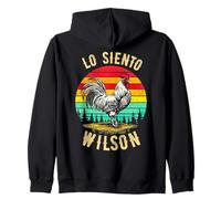Wilson Lo Siento Vintage Chicken Meme Zip Hoodie