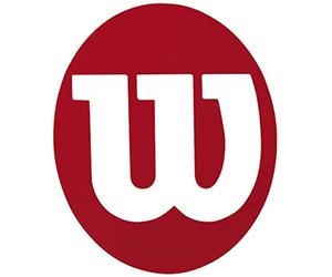 Wilson Logo Stencil for Unisex Tennis Racquets - Adult, Red, One Size