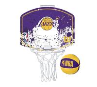 WILSON los angeles lakers NBA mini team hoop set [purple/white/yellow]