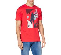 Wilson M Geo Play Tech tee T-shirt, Men, Infrared w