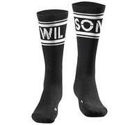 Wilson M Since 1914 Crew Sock 1Pr/PK Socks, Men, Black/White, M/L