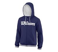 Wilson Men M Team Script FZ Hoody Sweatshirt, Blue (Blue Depths/White), 2X-Large