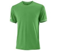 Wilson Men M Team Solid Crew T-Shirt - Andean Toucan/White, X-Large