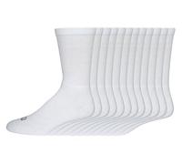 Wilson Men's 12-Pack Basic Crew Socks, White, 4.5-12 UK (Pack of 12)