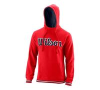 Wilson Men's Hoodie, CHI SCRIPT PO HOODY, Cotton, Red (Wilson Red), Size XXL, WRA791103XX