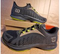 Wilson Men's Hurakn Pro Padel Tennis Shoes Black/ Lime Green - UK12 / EU47 1/3