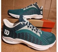 Wilson Men's Hurakn Pro Padel/Tennis Shoes UK10 / EU44 2/3 in Green/White - BNWT