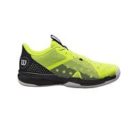 Wilson Men's Hurakn Team Padel Sneakers, Safety Yelllow/Black, 11 UK
