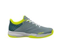 Wilson Men's KAOS Stroke 2.0 Tennis Shoes, Stormy Sea/Deep Teal/Safety Yellow, 8.5 UK