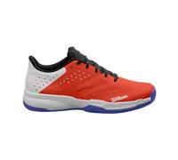Wilson Men's KAOS Stroke 2.0 Tennis Shoes, White/Orange/Bluing, 9.5 UK