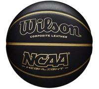 Wilson Men's NCAA Highlight Basketball, Black/Gold, Official