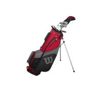 Wilson Men's Pro Staff SGI Half Set Golf Club Set for Men, Left-Handed, Suitable for Beginners and Advanced, Graphite, Red, MLH