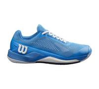 Wilson Mens Rush Pro 4.0 AC Tennis Shoes All Surface Shoes Blue - White, French Blue White Navy Blazer, 13.5 UK