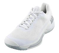WILSON Men's Rush Pro 4.0 Sneaker, Wt/Wt/Pearl Blu, 9.5 UK