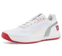 Wilson Rush Pro 5 CTC White/Red/Grey Men's Tennis Shoes EUR 41 1/3