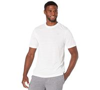 Wilson Men's Short Sleeve Shirt, STRIPE CREW, White, Size M, WRA789204MD