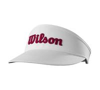 WILSON Men's Standard Tour Visor, White/Red, White/Red, One Size