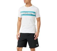 Wilson Men's T-Shirt, CHI SCRIPT CTN T-Shirt, Cotton, White, Size S, WRA790902SM