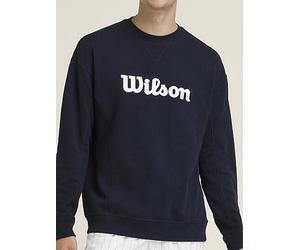 Wilson Mens Tennis Parkside Crew Neck Sweatshirt, Navy, Size M, Men Navy