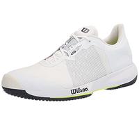 Wilson Men's Tennis Shoes, KAOS SWIFT, White/Grey/Yellow, Size: 12, For All Surfaces, All Player Types, WRS327520E120