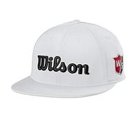 Wilson Men's Tour Flat Brim Hat, White, Adult