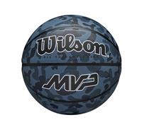 Wilson MVP CAMO Basketball, Made From Durable Rubber For All-Surface Performance, Experience Enhanced Grip & Control, Colour: Blue, Size: 6