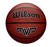 Wilson Unisex Adult MVP Basketball Traditional Rubber Surface for Outdoor Play, Orange, 6
