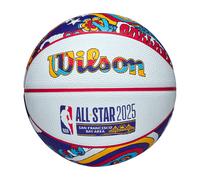 Wilson 2025 NBA All Star Mini Ball WZ3020201XB, Unisex Basketballs, White, 3 EU
